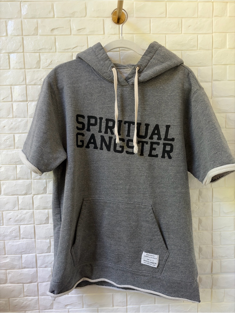 Spiritual Gangster Men's Heather Gray Crewneck Sweater